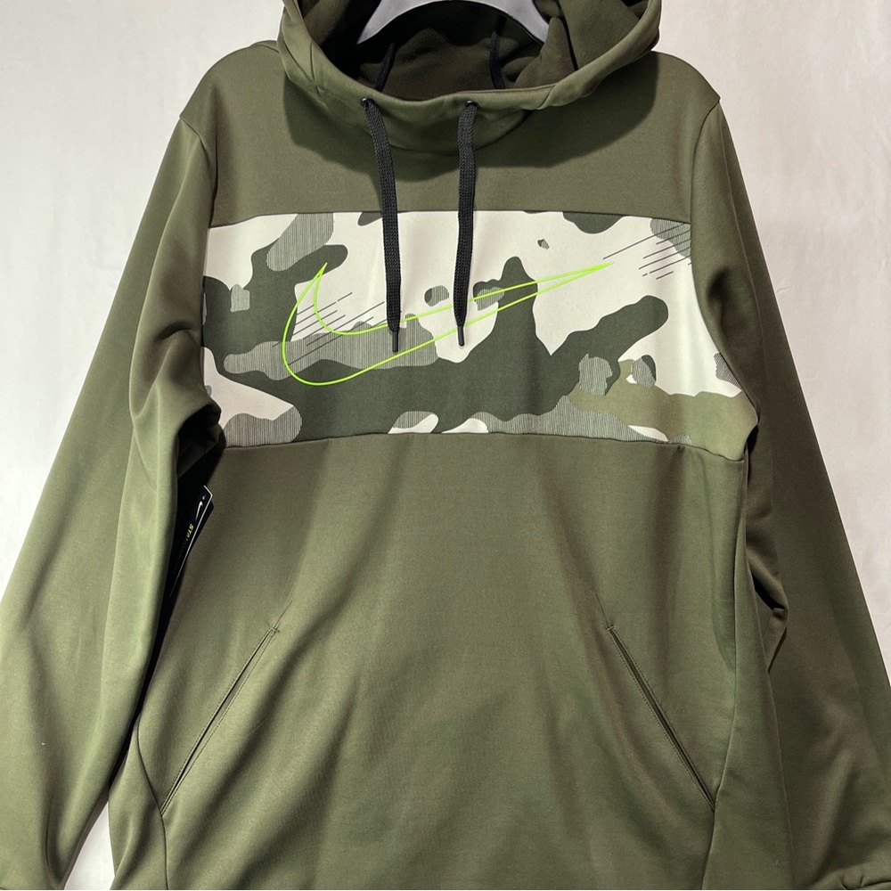 Nike Hooded Sweater Men's Size Large Therma Training Camo Graphic BV2778-325 New